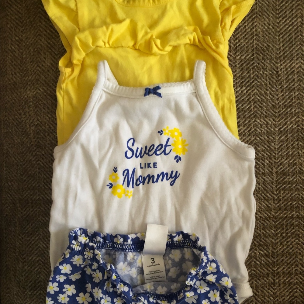 Floral 3 pc set for baby girl